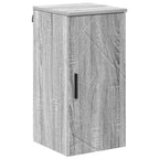Juego de muebles de baño con cajón con puerta 5 pcs Gris Sonoma