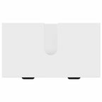 Juego de muebles de baño 2 pcs Madera engineered y metal