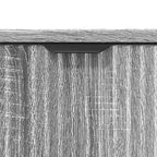 Juego de muebles de baño con cajón con puerta 2 pcs Gris Sonoma