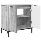 Juego de muebles de baño con cajón con puerta 2 pcs Gris Sonoma