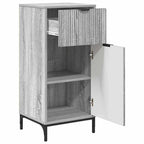 Juego de muebles de baño con cajón con puerta 2 pcs Gris Sonoma