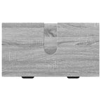 Juego de muebles de baño con cajón con puerta 2 pcs Gris Sonoma