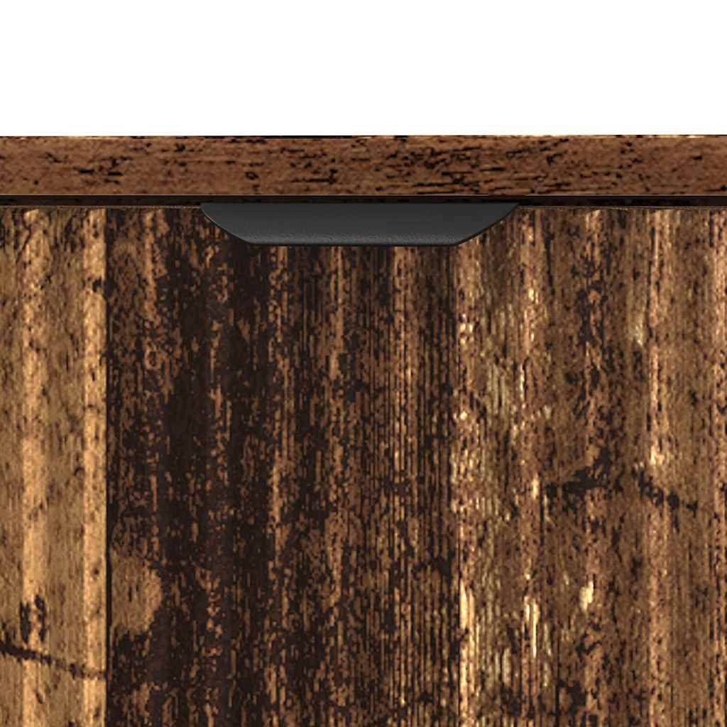 Juego de muebles de baño con cajón 2 pcs Madera Vieja
