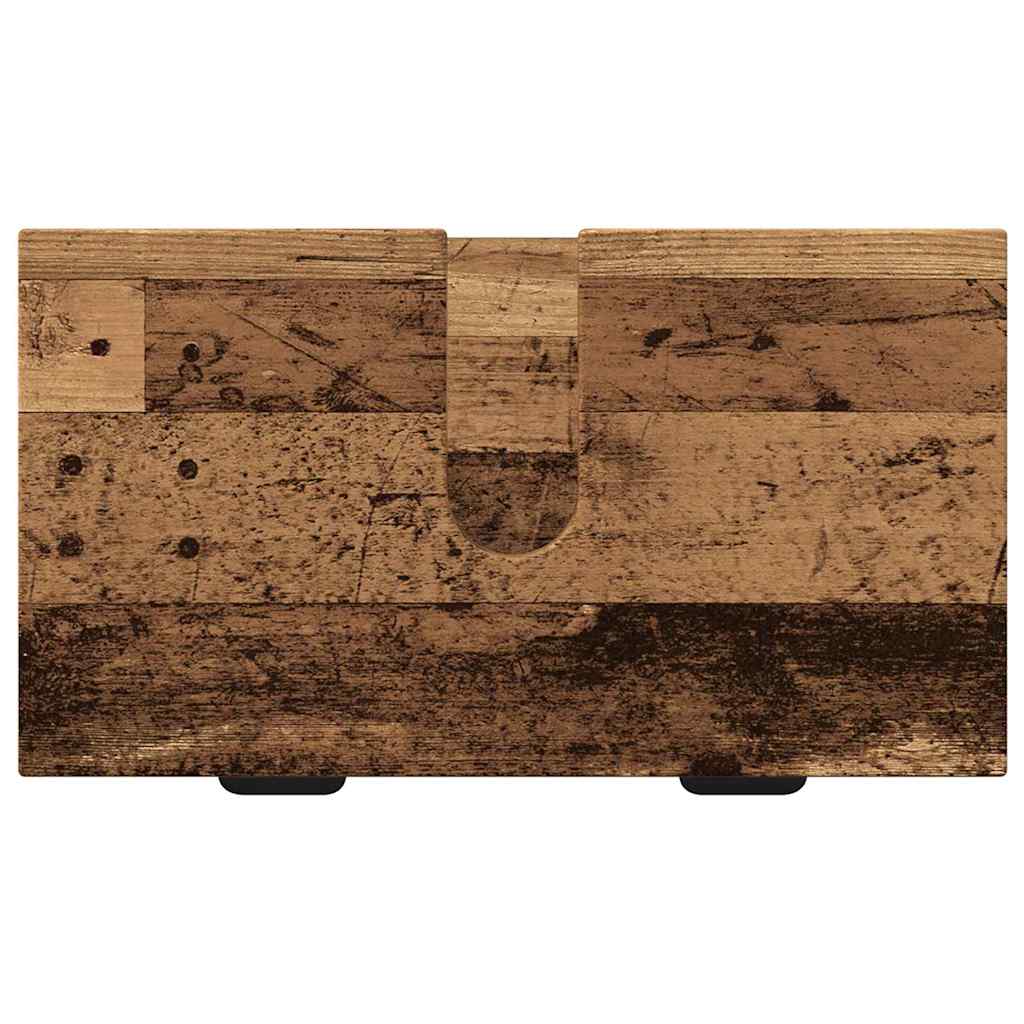Juego de muebles de baño con cajón 2 pcs Madera Vieja