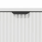 Juego de muebles de baño 3 pcs Madera engineered y metal