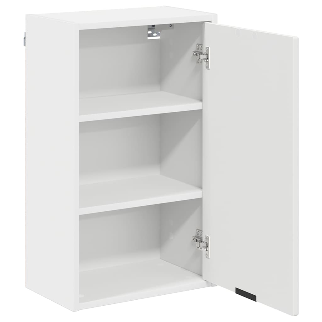 Juego de muebles de baño 3 pcs Madera engineered y metal