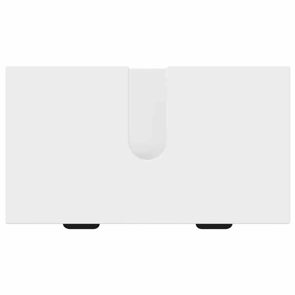 Juego de muebles de baño 3 pcs Madera engineered y metal
