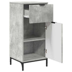 Juego de muebles de baño con cajón 3 pcs Gris hormigón