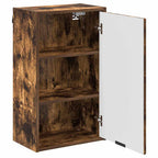 Juego de muebles de baño con cajón 3 pcs Roble ahumado