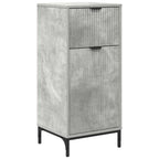 Juego de muebles de baño Gris Concreto Madera Compuesta, Metal