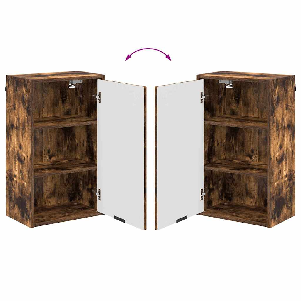 Juego de muebles de baño Roble ahumado Madera Compuesta, Metal