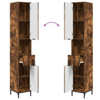 Juego de muebles de baño Roble ahumado Madera Compuesta, Metal