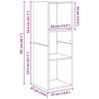 Conjunto de mueble de TV 3 pcs Roble artesanal