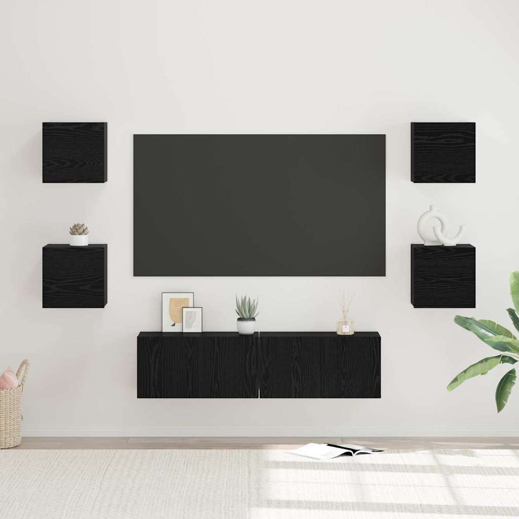 Conjunto de mueble de TV 2 pcs Madera Vieja 37 x 37 x 107 cm