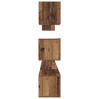 Conjunto de mueble de TV 8 pcs Madera envejecida