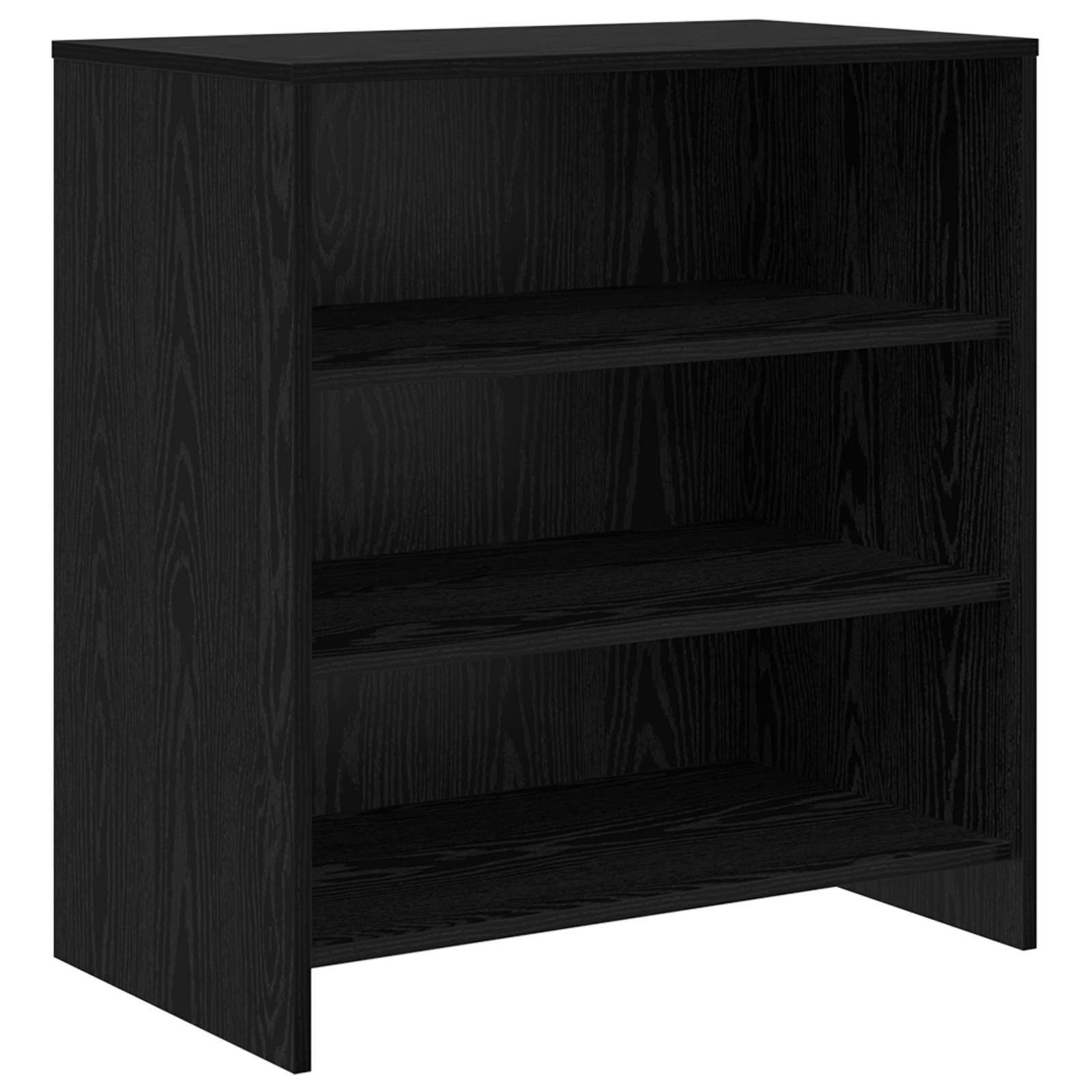 Aparador 3 pcs Roble Negro 70 x 41 x 75 cm Madera de ingeniería