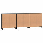 Aparador 3 pcs Roble Negro 70 x 41 x 75 cm Madera de ingeniería