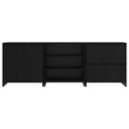 Aparador 3 pcs Roble Negro 70 x 41 x 75 cm Madera de ingeniería