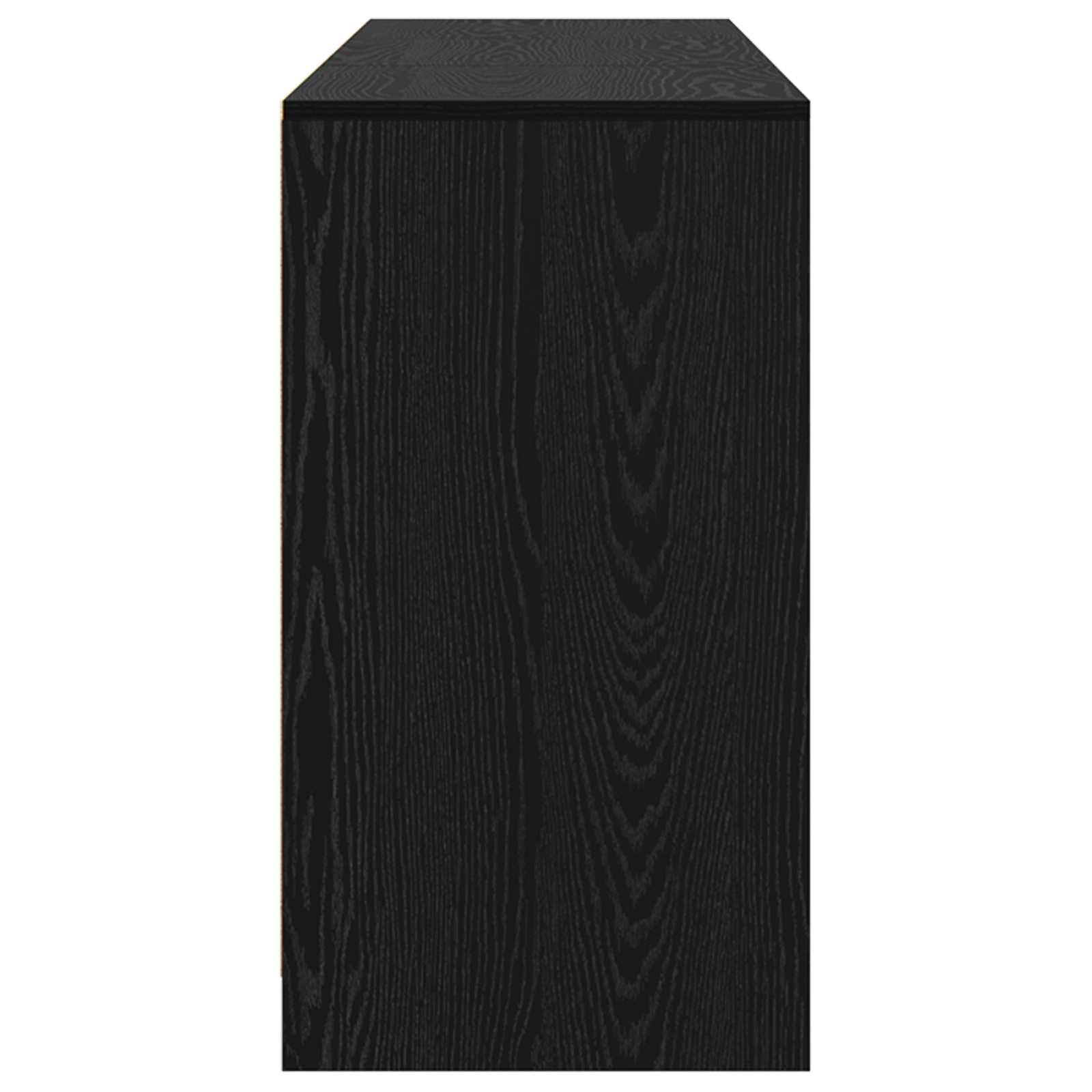 Aparador 3 pcs Roble Negro 70 x 41 x 75 cm Madera de ingeniería