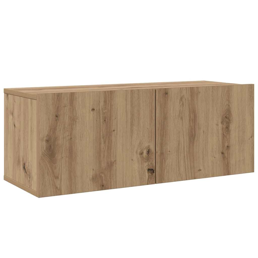 Conjunto de mueble de TV 6 pcs Roble artesanal