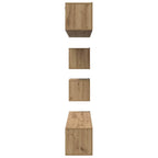 Conjunto de mueble de TV 6 pcs Roble artesanal