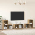 Conjunto de mueble de TV 6 pcs Roble artesanal
