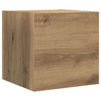 Conjunto de mueble de TV 8 pcs Roble artesanal