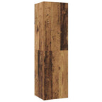 Mueble de TV de Pared 4 pcs Madera Vieja Madera contrachapada