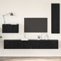Mueble de TV de Pared 4 pcs Madera Vieja Madera contrachapada