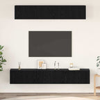 Conjunto de mueble de TV 2 pcs Marrón 37 x 37 x 142,5 cm