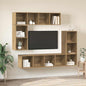 Conjunto de mueble de TV 4 pcs Roble artesanal
