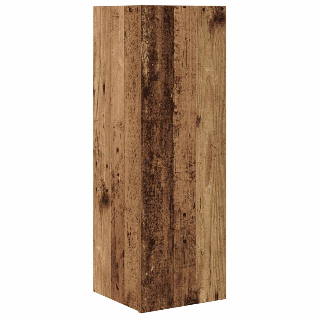 Conjunto de mueble de TV 10 pcs Madera envejecida