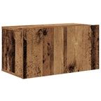 Conjunto de mueble de TV 10 pcs Madera envejecida