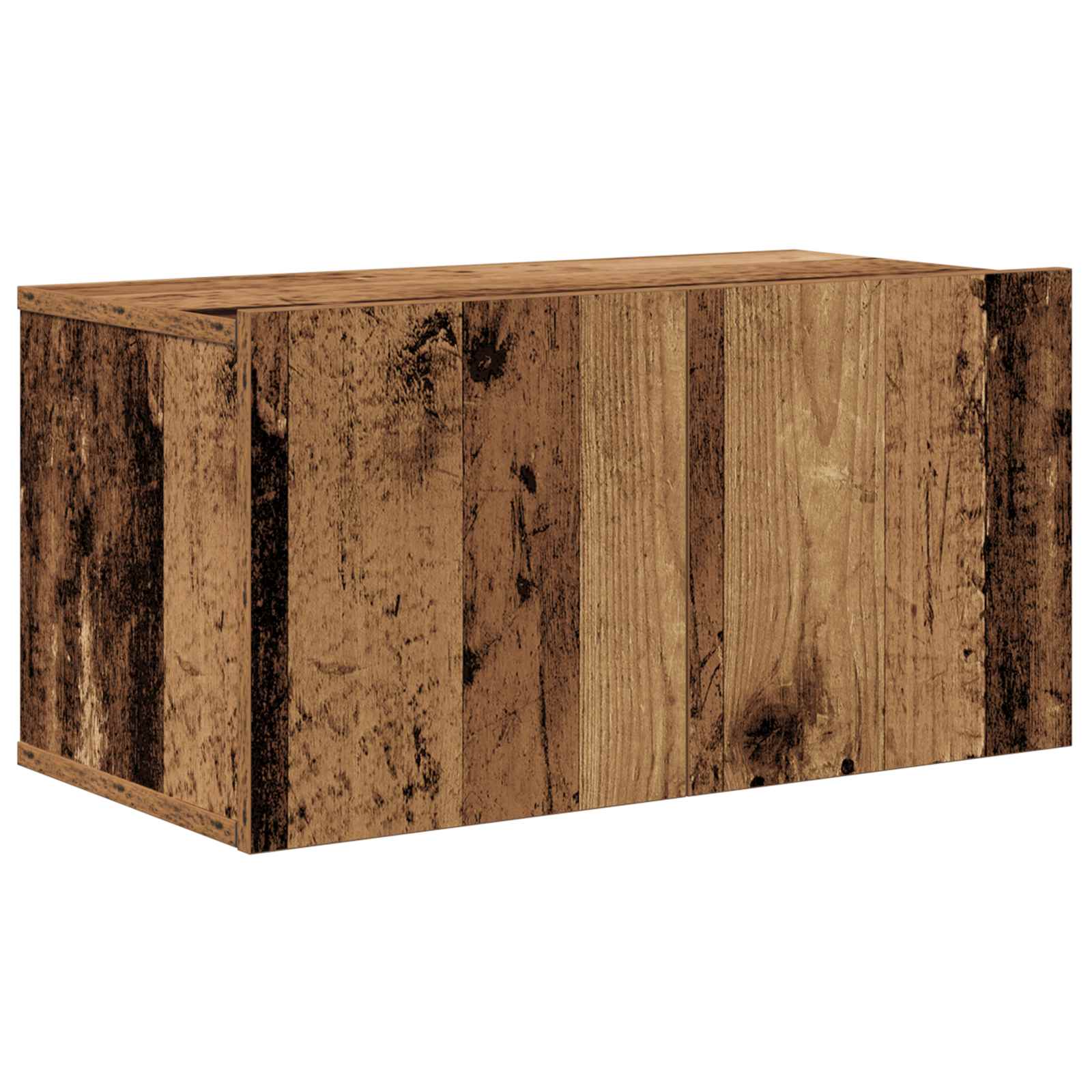 Conjunto de mueble de TV 10 pcs Madera envejecida