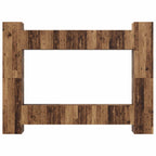 Conjunto de mueble de TV 10 pcs Madera envejecida