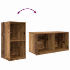 Juego de muebles de TV 8 pcs Madera Vieja Madera contrachapada