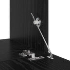 Unidades de TV 4 pcs Roble Negro Madera contrachapada