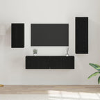 Conjunto de mueble de TV 2 pcs Madera envejecida
