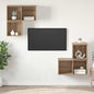 Conjunto de mueble de TV 4 pcs Roble artesanal