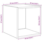 Conjunto de mueble de TV 4 pcs Roble artesanal