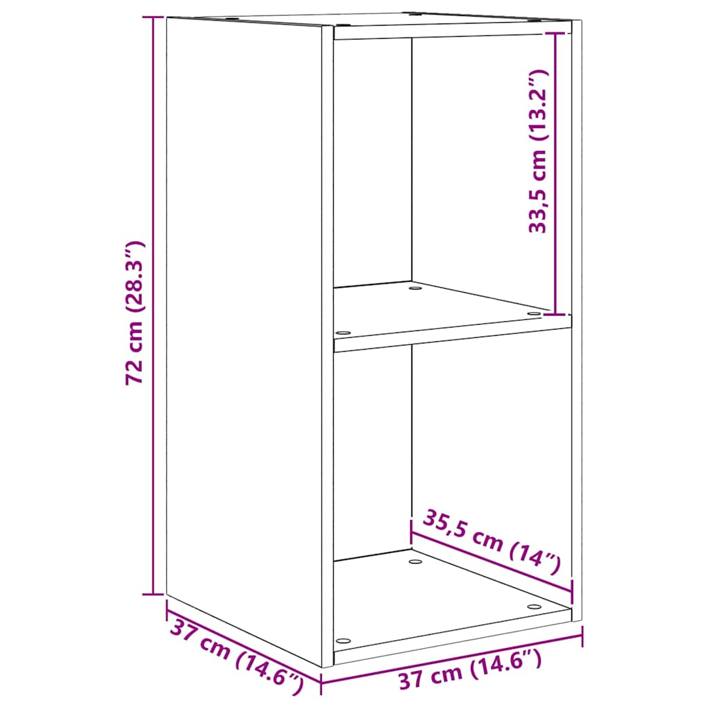 Conjunto de mueble de TV 4 pcs Roble artesanal