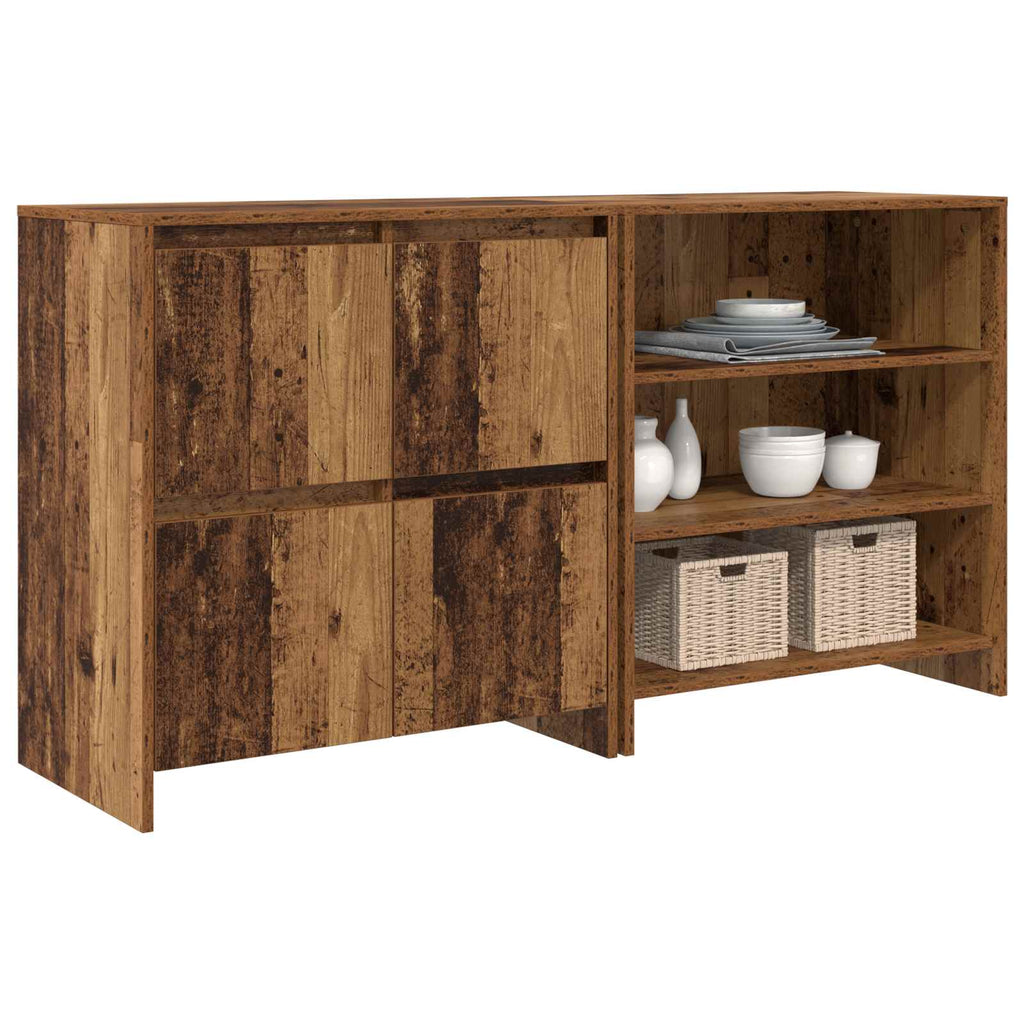 Aparador 2 pcs Madera vieja 70 x 41 x 75 cm
