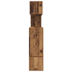Conjunto de mueble de TV 10 pcs Madera envejecida