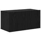 Conjunto de mueble de TV Montada en la pared 10 pcs Roble Negro