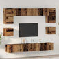 Conjunto de mueble de TV 2 pcs Madera Vieja 37 x 37 x 72 cm