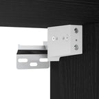Conjunto de mueble de TV 8 pcs Roble negro Madera contrachapada