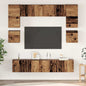 Conjunto de mueble de TV 2 pcs Madera Vieja 37 x 37 x 72 cm