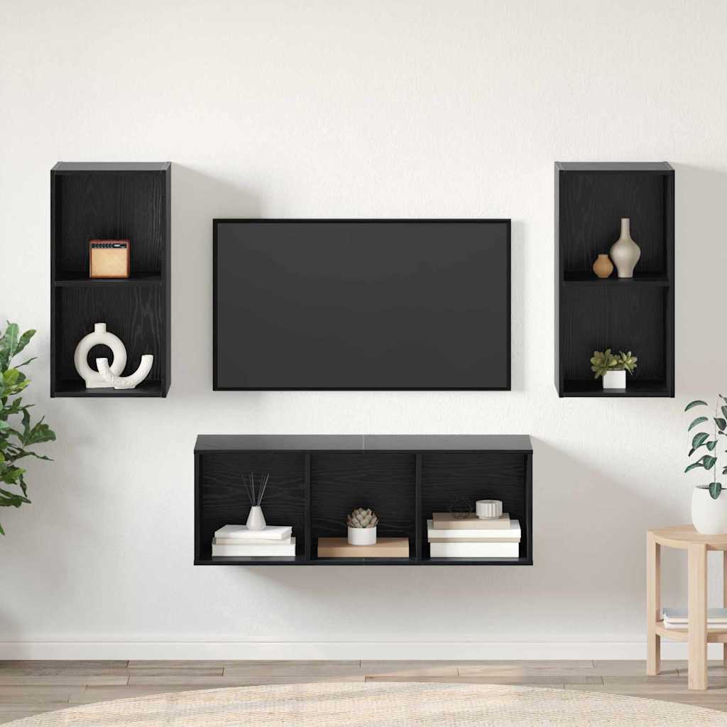 Conjunto de mueble de TV 2 pcs Madera Vieja 37 x 37 x 72 cm