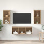 Conjunto de mueble de TV 2 pcs Madera Vieja 37 x 37 x 72 cm
