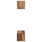 Conjunto de mueble de TV 2 pcs Madera envejecida